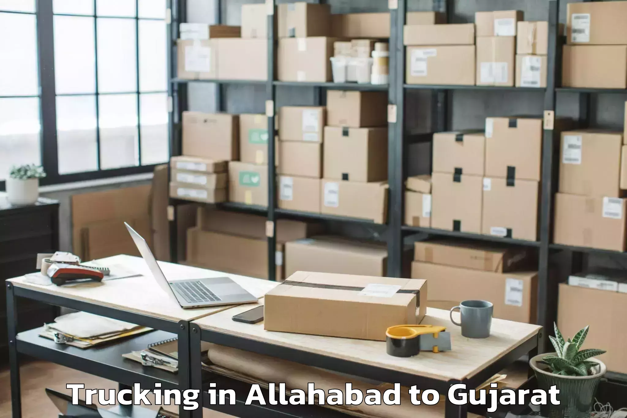 Easy Allahabad to Upleta Trucking Booking